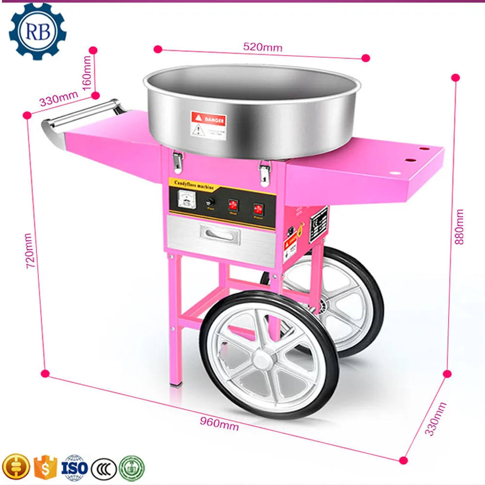 

automatic candy floss making machine electric cotton candy making machine with big capacity and low energy
