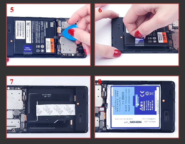 Nohon Battery For Xiaomi 4C BM35 Xiao Mi 4C Mi4C Bateria Details (09)