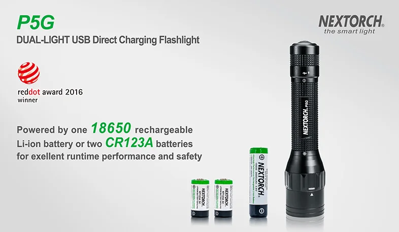 NEXOTRCH P5 Dual-light 800 люмен фонарик с USB подзарядкой 18650 батарея DUO переключатель ручной фонарь для охоты Тактический спасательный