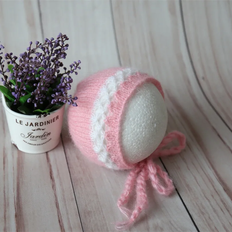 Beige Neutral Baby Hat Photo Prop Knitted Mohair Sleepy Bonnet Newborn Sleeping Beanie Newborn Boy Girl Night Cap Beige Neutral Baby Hat Photo Prop Knitted Mohair Sleepy Bonnet Newborn Sleeping Beanie Newborn Boy Girl Night Cap
