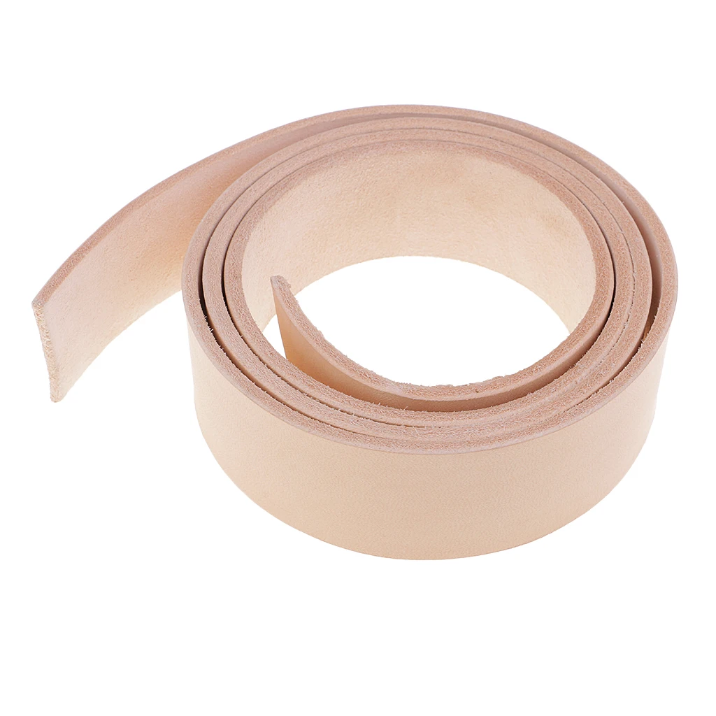 100-135cm Long Natural Genuine Leather Strap Strips for Leathercraft Accessories