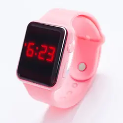 Модные женские часы спортивные часы цветов дополнительно цифровой дисплей LED электронные силиконовый ремешок для отдыха женские наручные