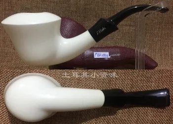 

FBK0135 Finest Block Turkey Meerschaum Pipe sepiolite by Eskisehir Master Fikri Baki Pipe-Pure Hand Craved Tobacco Smoking new