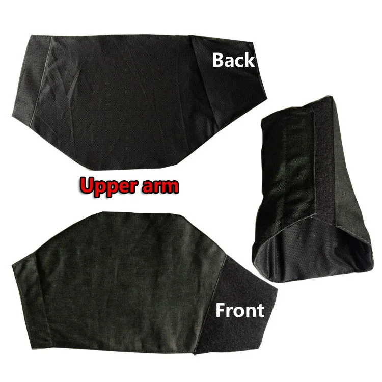 1 Pair Anti-cut Safety Sleeve Stainless steel Arm Protection Wrist Defense Armband Anti-stab Forearm Upper Arm Light Metal Armor (2)
