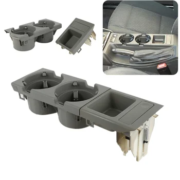 

Double Hole Car Front Center Console Cup Rack / Change Box Water Cup Holder Storing Coin Box For BMW E46 3 Series 1998-2004