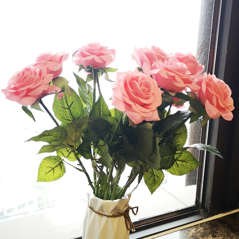 flores falsificadas para festa de casamento, flores decorativas, 8 ou 11pcs