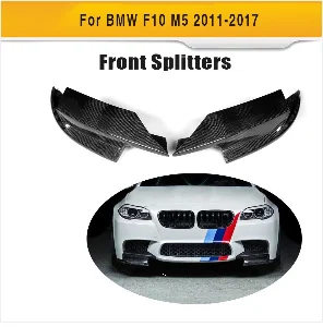 Для 5 серии Прямой задний бампер из углеродного волокна спойлер диффузор для BMW F10 M5 Sedan 2012- Черный FRP