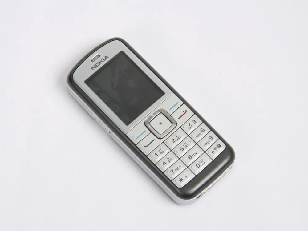 Разблокированный Nokia 6070 GSM 2G Поддержка Русский язык отремонтированный дешевый мобильный телефон разблокированный мобильный телефон