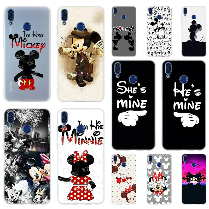 

Mickey Soft TPU Case Cover For Huawei Honor 9 10 Lite 6X 7X 8X Max 7A 5.7inch 8A 8C V20 PLAY 9i