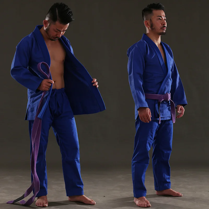 Темно синий Восход бойцовская одежда пустой BJJ Костюм Ги бразильского джиу