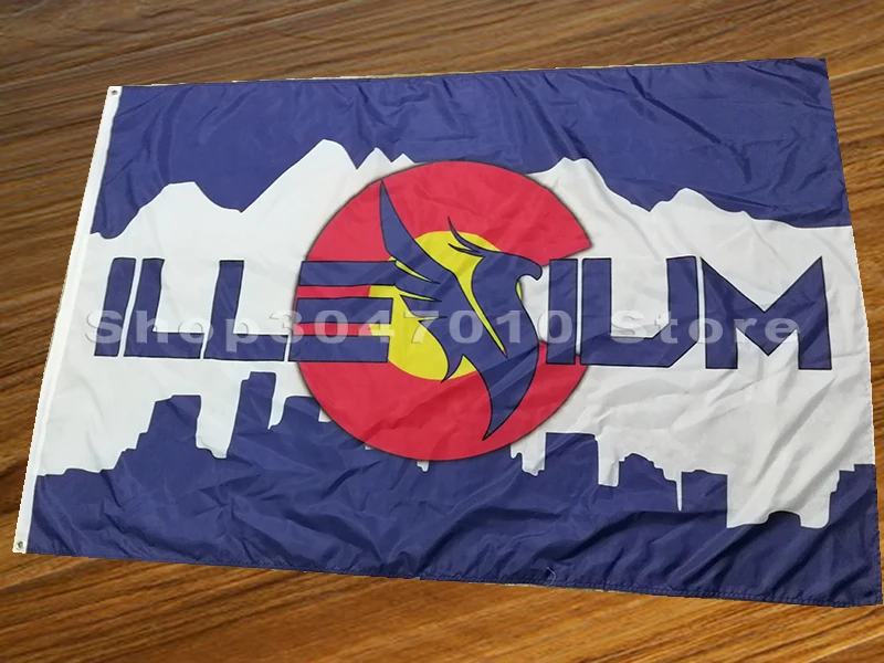 

3x5ft custom Colorado flag with custom text 3x5ft polyester flag