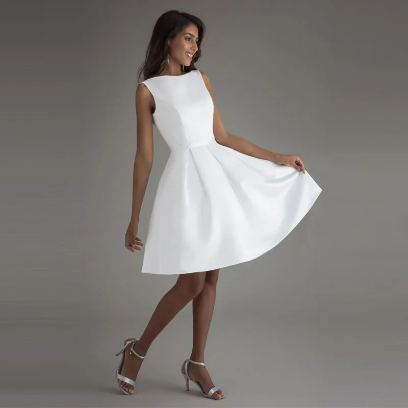 Lorie Cheap Short Wedding Dresses 2018 Open Back Robe De Mariage