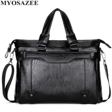 MYOSAZEE Famous Brand Men Fashion Simple Business Briefcase Bag Male PU Leather Laptop Bag Casual Men Travel Bags Shoulder MYOSAZEE Famous Brand Men Fashion Simple Business Briefcase Bag Male PU Leather Laptop Bag Casual Men Travel Bags Shoulder