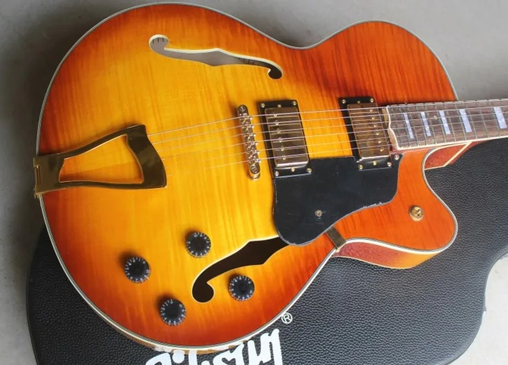 

Best Prcie High Quality Wholesale New Arrival Arch Top Jazz L5 VOS Electric Guitar Free Shipping