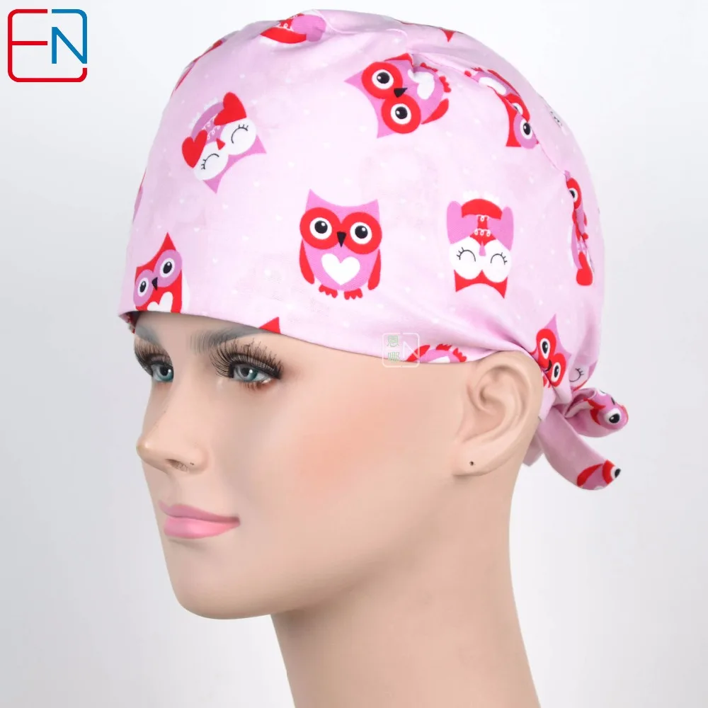 

New 180313 Hennar brand unisex scrub caps fenghong maotou