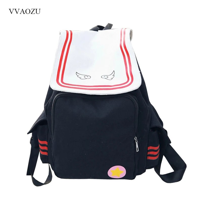 Mochila De Sakura KINOMOTO para chica, bolso escolar de lona de gran  capacidad, Captor de tarjetas de Anime, mochilas de Cosplay|Mochilas| -  AliExpress