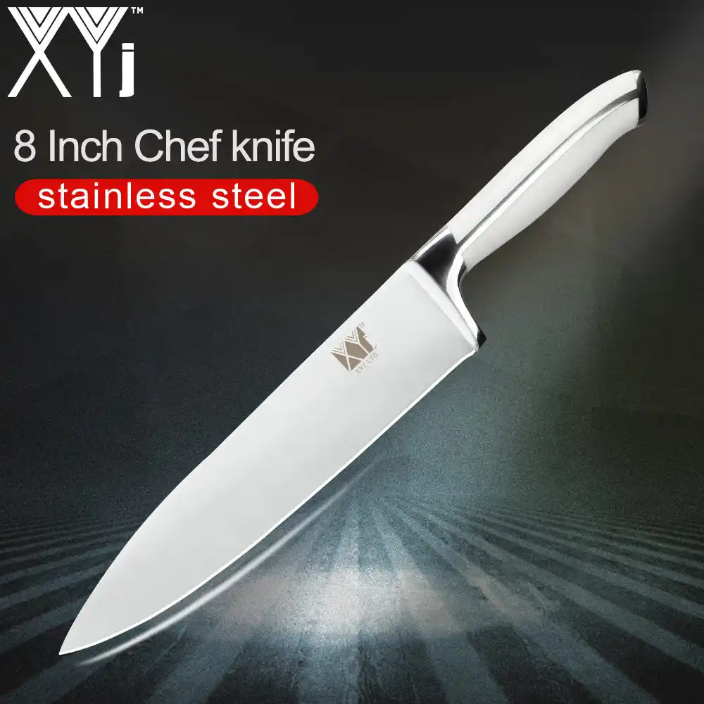 Xyj Stainless Steel Kitchen Knife 3 5 5 7 8 8 8 Inch Santoku