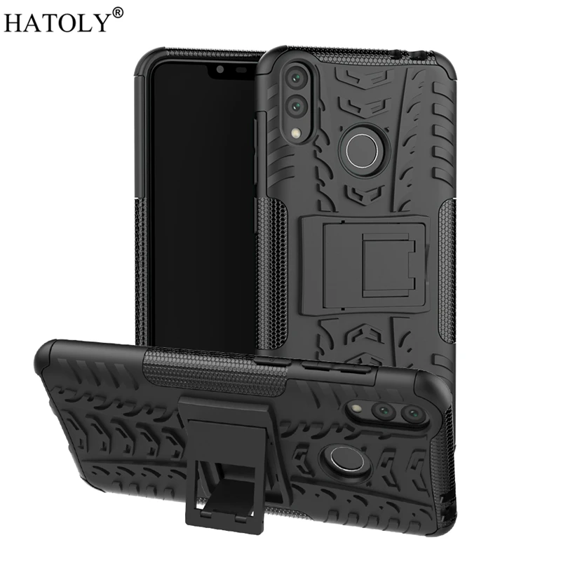 

Cover Huawei Honor 8C Case Shockproof Armor Shell Hard Rubber Silicone Phone Case for Huawei Honor 8C Cover for Huawei Honor 8C