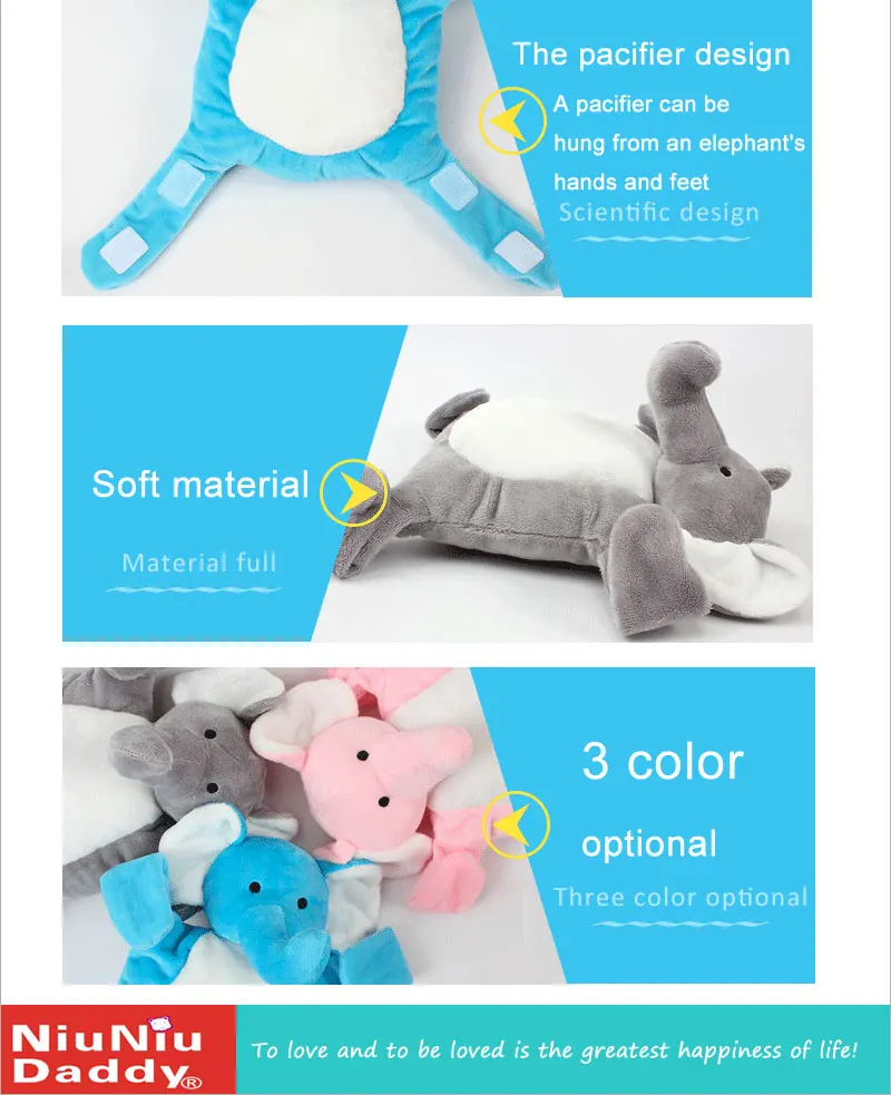 elephant_07babyHuggable Stuffed Plush Animal Toytoy and gamespreschool toyscute and lovey plushPacifierbaby Pacifierelephant animal plush doll toystuffed plush toy for babysmall doll