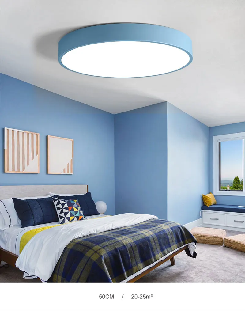 Modern Minimalist Ultra-thin 5CM LED Ceiling Lamp Multicolor Art LED Ceiling Light for Living Room Children's Room Coffee Shop (13)