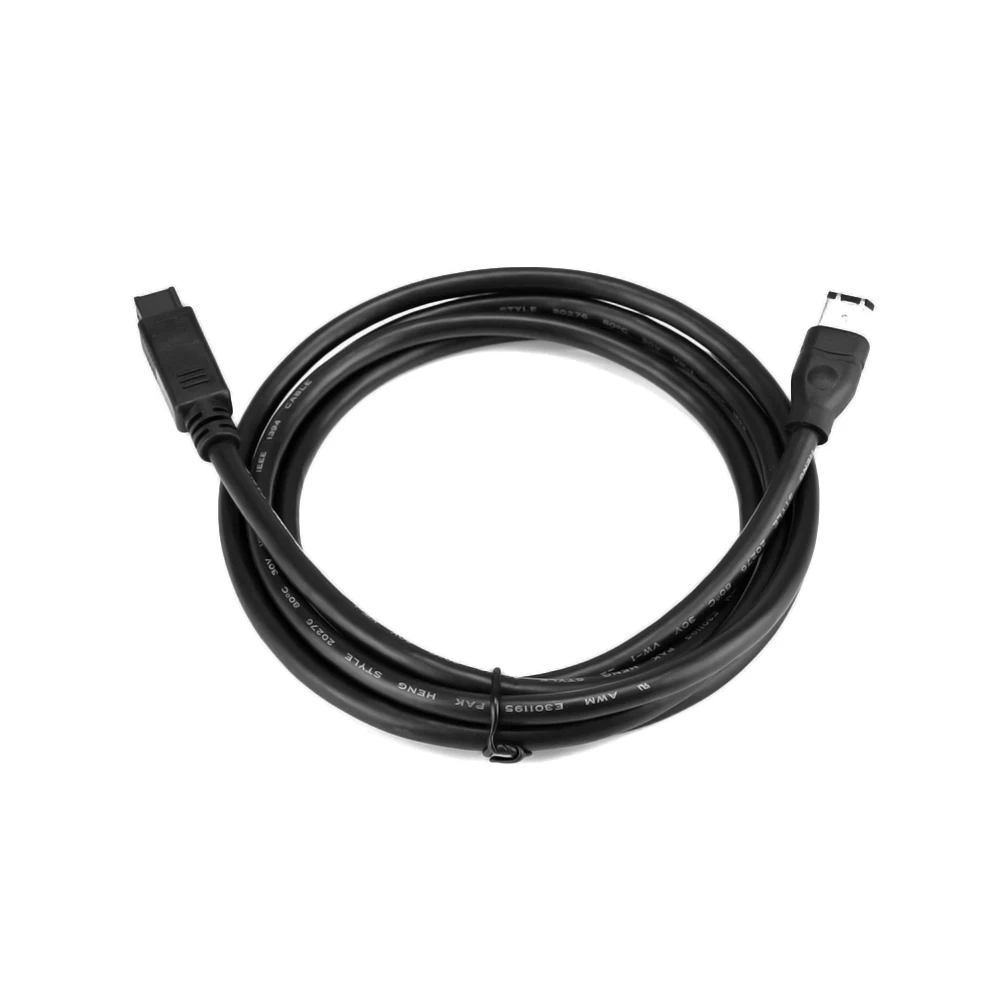Черный 6 FT IEEE-1394 800 до 400 9 P Мужской мужской firewire кабель Шнур 1.8 м для видеокамера