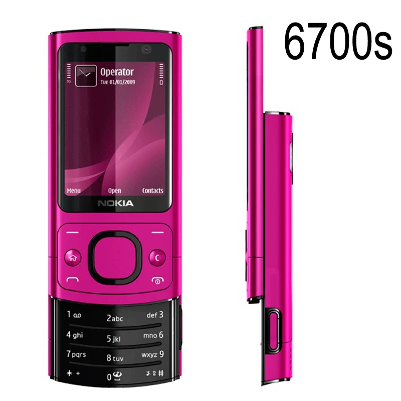 Оригинальный мобильный телефон NOKIA 6700 s Silder 3G GSM разблокированный Восстановленный