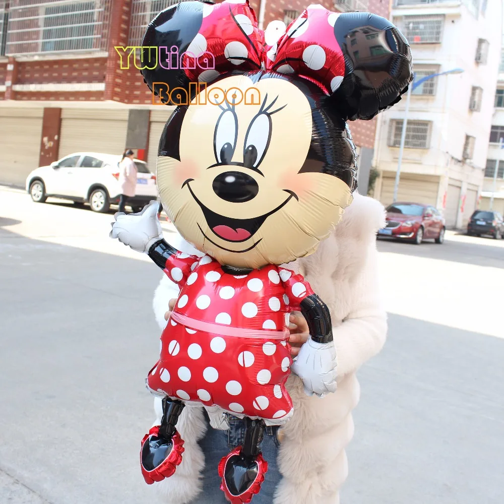 1 Unids Lote Anniversaire De Mickey Mouse Minnie Globos Airwalker Globo De Helio Foil Balloon Fiesta Rojo Minnie Fiesta De Cumpleanos Suministros Party Stuff Party Supplies Themeparty Goth Aliexpress