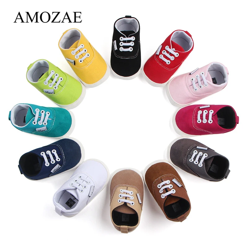 Baby Shoes Botton Newborn Sneaker Prewalker Rubber Anti-Slip Toddler Infant Girls Boys