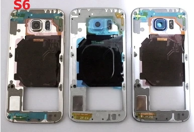 5 шт. средняя рамка для Samsung Galaxy S6 G920F Edge G925F G925A G925T средний корпус экранная пластина