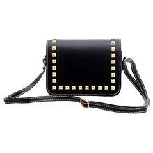 New Arrival Fashion Women Shoulder Bag Ladies PU Leather Messenger Cross body Bags Top Selling Rivet Handbags for Female Girls