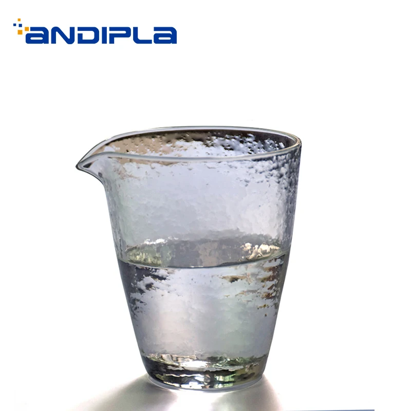 

Japanese-style 240ML Brief Thicker Glass Fair Cup Home Creative Texture Drinkware Coffee Milk Mug Cha Hai Heat Resistant Tea Cup