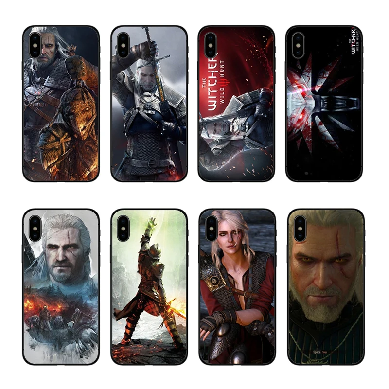 

IMIDO The Witcher 3 Accessories Cover Soft Silicone capa for iPhone 8 7 6 6S Plus X XS XR XSmax 7plus 8plus Cover