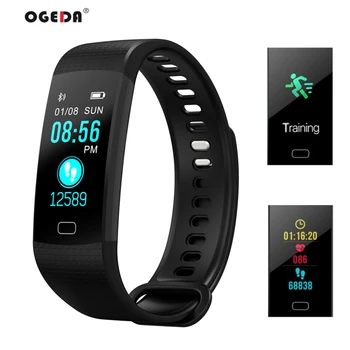 

New popular Fitness Sports Y5 Smart Bracelet Heart rate Blood pressure Health Tracking Bluetooth Waterproof Color display watch