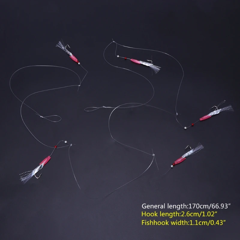 5 pz/borsa Gancio di Pesca Linea Luminosa Esche Artificiali Esche Artificiali Richiamo Morbido di Pesce Rosa Affrontare 5 pz/borsa Gancio di Pesca Linea Luminosa Esche Artificiali Esche Artificiali Richiamo Morbido di Pesce Rosa Affrontare