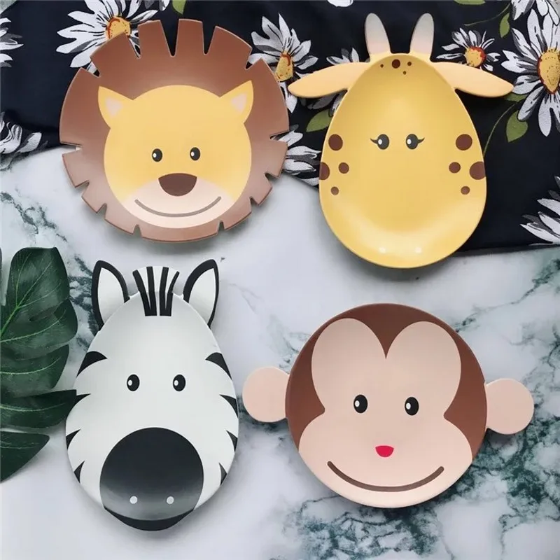 

new popular creative cute melamine tableware fruit dessert plate small snack dishes Children's tableware