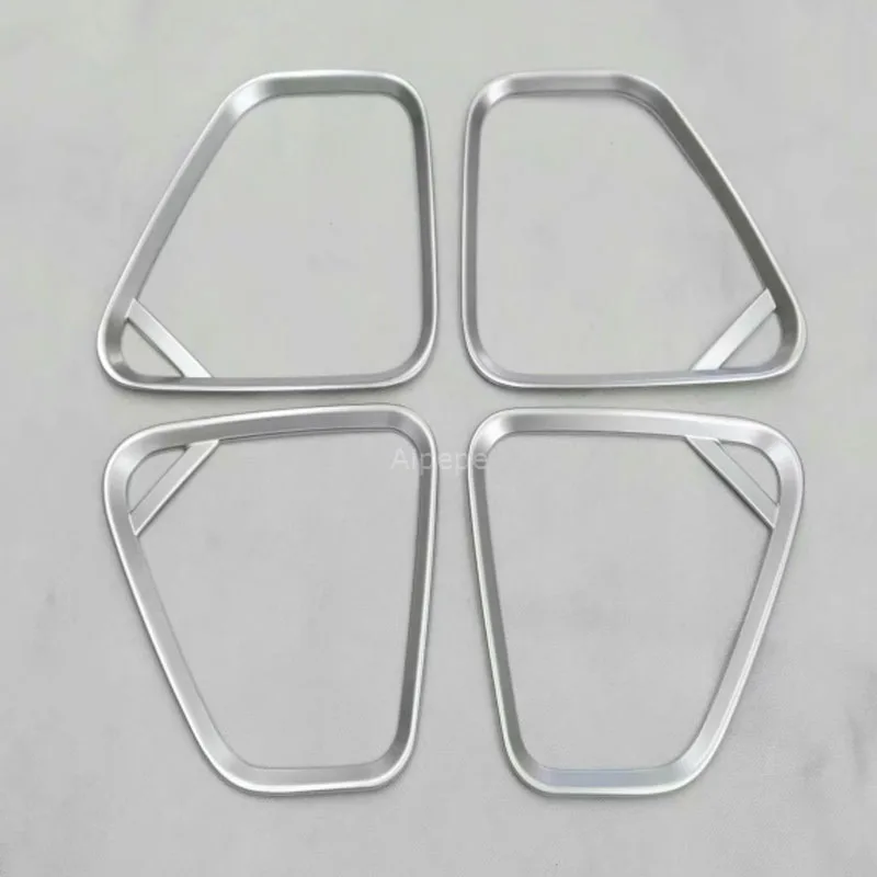 Для Mitsubishi Outlander дверь динамик кольцо Крышка отделка интерьера ABS хромированные наклейки аксессуары для автомобиля