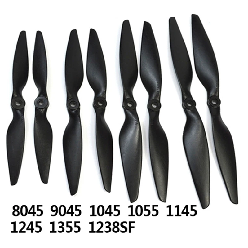1 пара пропеллеров Quadcopter 8045 9045 1045 1145 1245 1355MR 1238SF Carbon Fiber Propeller UAV FPV винт