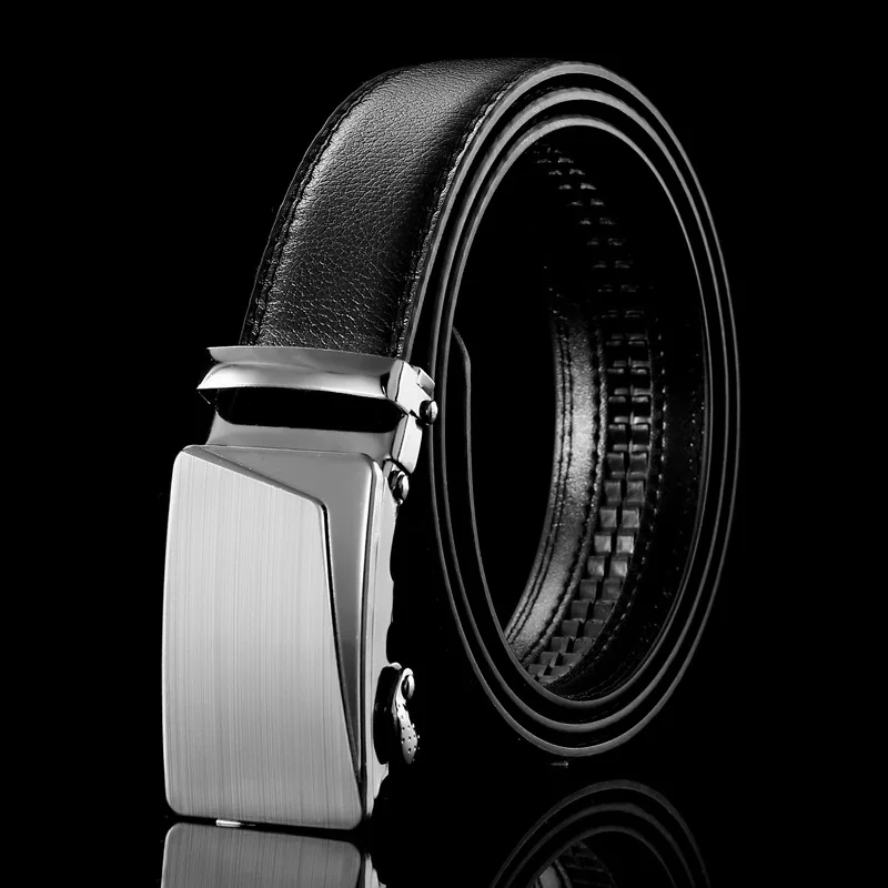 Men's Business Belts Leather Waist Strap Automatic Buckle Male Belt Casual  Belts For Men Girdle Belts For Jeans Top Quality cowboy belt