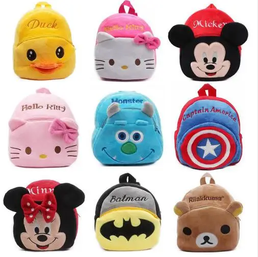 

Plush Children Backpacks Kindergarten Schoolbag Cartoon Kids Backpack Children School Bags for kindergarten boys girls baby kids