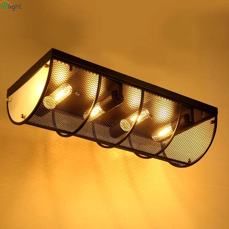 American retro metal LED Luces de techo luminarias dormitorio simple LED techo lámparas loft bar LED lámpara de techo lamparas American retro metal LED Luces de techo luminarias dormitorio simple LED techo lámparas loft bar LED lámpara de techo lamparas