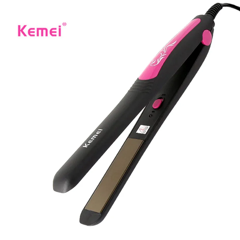 Kemei Новый портативный автоматический Керамический выпрямитель утюги