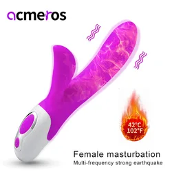 G Spot Rabbit Dildo Vibrator Adult Toys USB Charging Powerful Masturbation sex product Silicone Waterproof Sex Toys for Women G Spot Rabbit Dildo Vibrator Adult Toys USB Charging Powerful Masturbation sex product Silicone Waterproof Sex Toys for Women