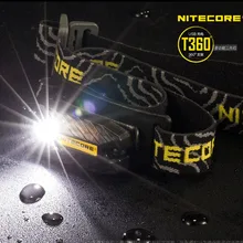 Распродажа NITECORE T360 USB Перезаряжаемый налобный фонарь высокой производительности 360 градусов светодиодный водонепроницаемый фонарь для кемпинга