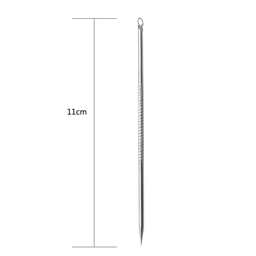 

2017 4 Pc Pimple Blemish Comedone Acne Extractor Tool Blackhead Remover Needles