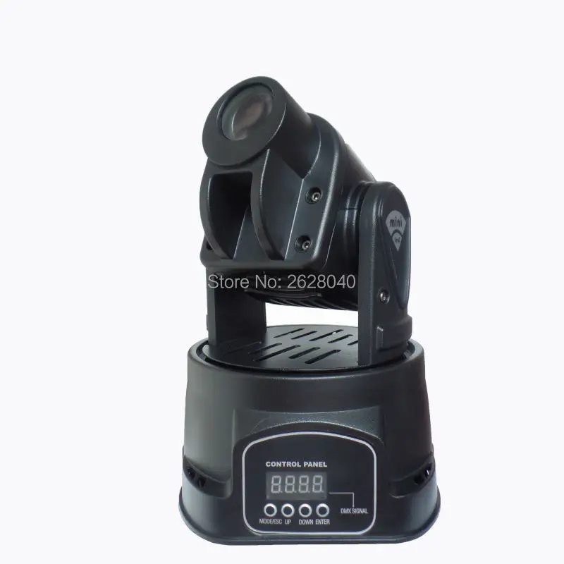 

(1 pieces/lot) Mini LED Moving Head Light Spot RGB Stage Lights Party Dj Disco Club 15W DMX Controller Mini Gobo Spot Wash Light