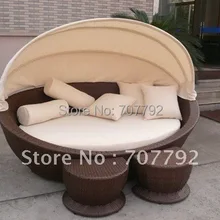 Горячая Распродажа SG-12017C элегантный черный ротанга шезлонг мебель