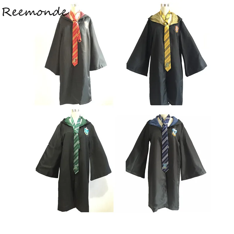 Wholesale Harri Potter 12 PCS Adult Kids Robes Cloaks Ties Cosplay