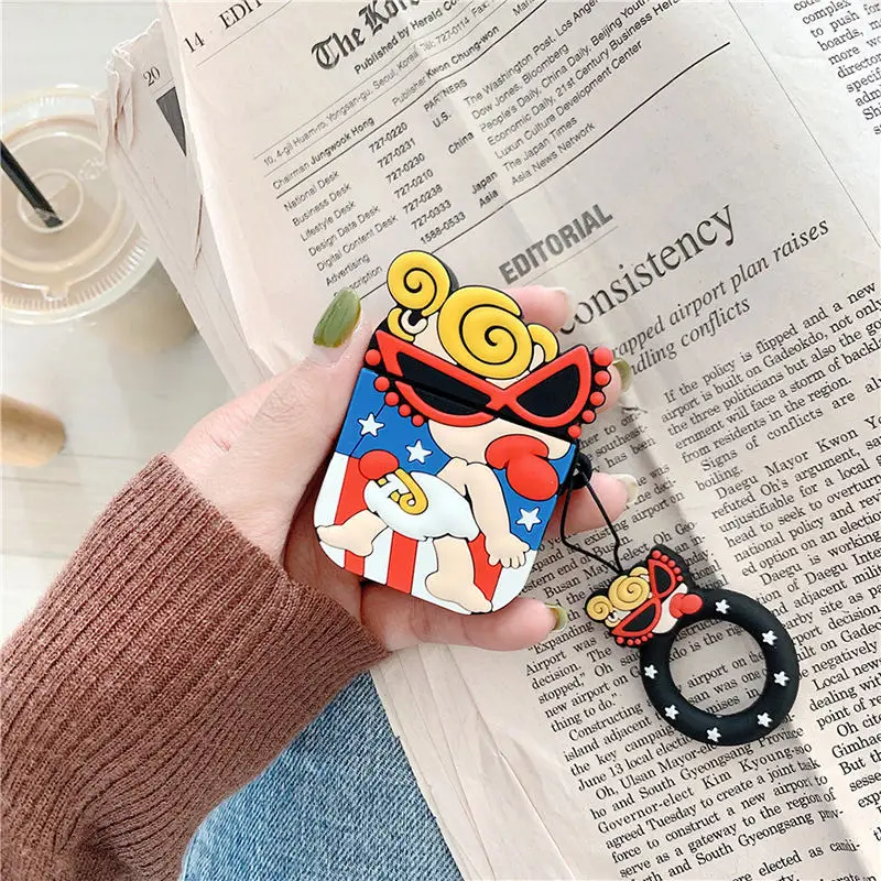 

Cute 3D Cartoon Earphone Case For Airpods Soft Silicone Earphone Cover For Aripods Case Fashion Protection Case Bag For Airpods