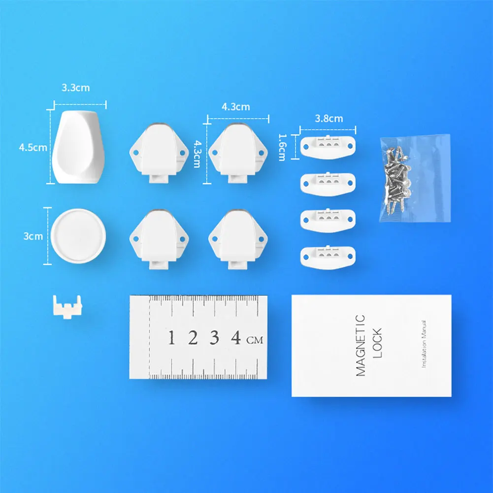 4 шт. детская защита магнитный замок детская дверь шкаф ящик мульти-функция замок безопасности набор детские магнитный ключ разблокировать