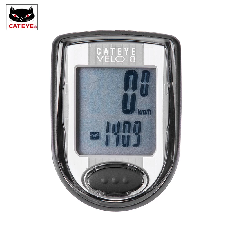 

CATEYE Rainproof Bicycle Speedometer Wired Bike Cycling Computer VELO 8 Stopwatch Road MTB Bike Bicycle Odometer Ciclocomputador